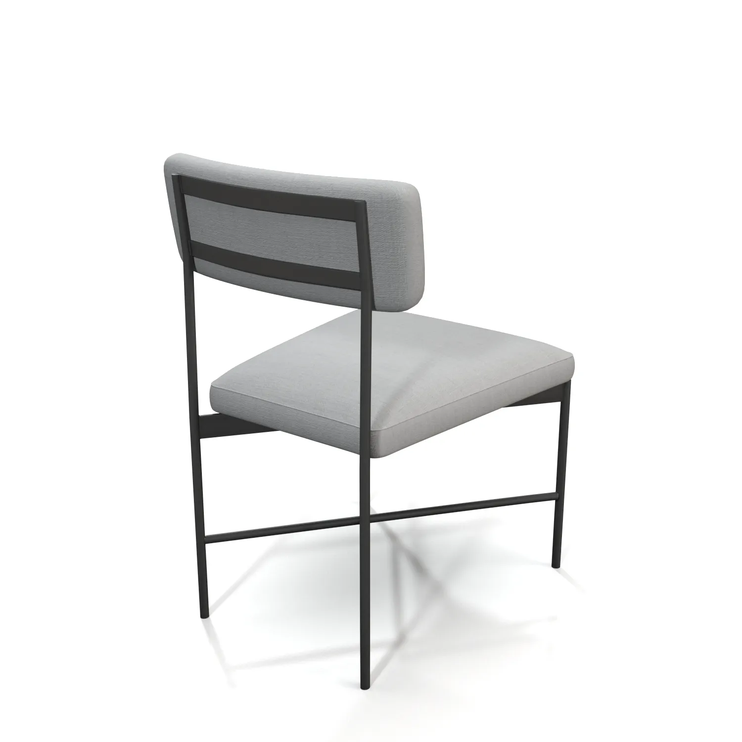 Maison Upholstered Dining Side Chair PBR 3D Model_06